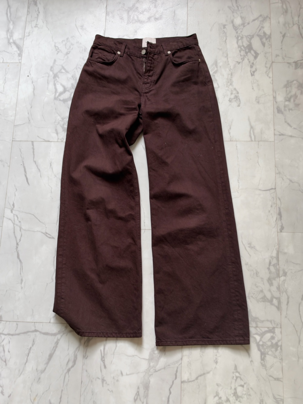 Reformation low slung Cary jeans brown